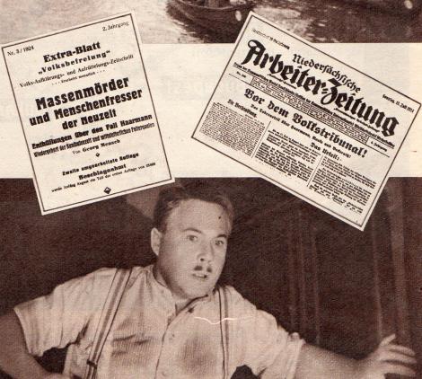 Foto: “Funk und Fernsehen der DDR”, Nr. 11/1960, Seite 14; im Bild: Horst Friedrich als Haarmann
